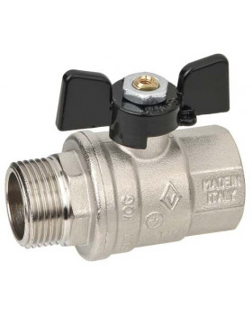 BG Кран шаровый 1/2" 307 ВР/НР бабочка