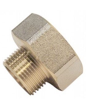 Переходник под ключ ВР/НР 1/2"х1/4" никель Переходник под ключ ВР/НР 1/2"х1/4" никель