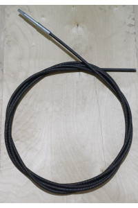 Трос сантехнический для прочистки канализации и вентиляции в ПВХ защите - гибкий вал Ф12мм. х 5 метров с цепной насадкой и переходником на дрель-foto4