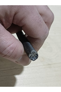 Трос сантехнический для прочистки канализации и вентиляции в ПВХ защите - гибкий вал Ф8мм. х 5 метров с цепной насадкой и переходником на дрель-foto4