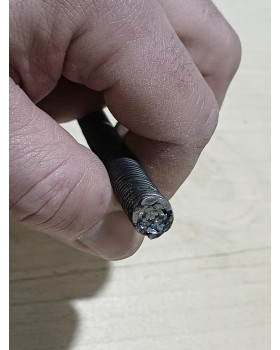 Трос сантехнический для прочистки канализации и вентиляции в ПВХ защите - гибкий вал Ф8мм. х 15 метров с цепной насадкой и переходником на дрель-foto4