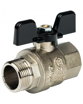 BG Кран шаровый 1/2" 327 НР бабочка