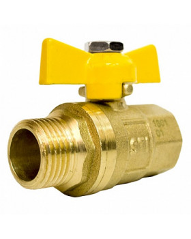 Кран шаровой газовый STI ШГ бабочка 15