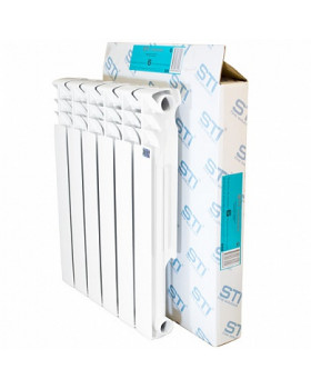 Алюминиевый радиатор STI 500 80 6 секций Алюминиевый радиатор STI 500 80 6 секций