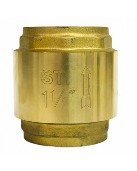 Клапан обратный пружинный STI 40 (латунное уплотнение)