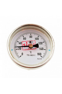 Термометр биметаллический 150°C L=100
