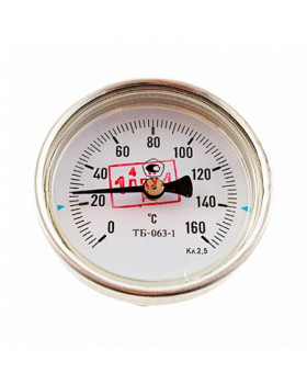 Термометр биметаллический 150°C L=100