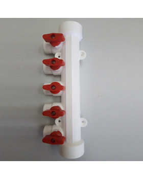 Коллектор 32/4*20w с воздухоотв.КРАСНЫЙ