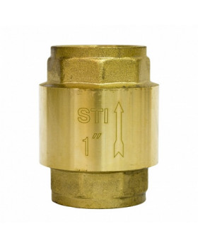 Клапан обратный пружинный STI 25 (латунное уплотнение)