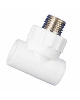 Тройник PPRC с НР 25х¾" MeerPlast Тройник PPRC с НР 25х¾" MeerPlast