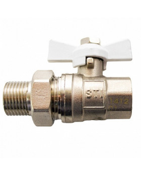 Кран шаровой STI накидная гайка бабочка 20